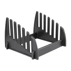 GG698 Hygiplas Black Plastic Chopping Board Rack Small