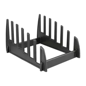 GG699 Hygiplas Black Plastic Chopping Board Rack Large