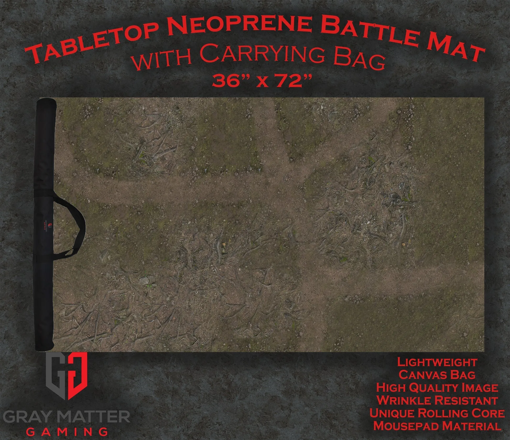 GMG Battlemat With Roller and Carry Case