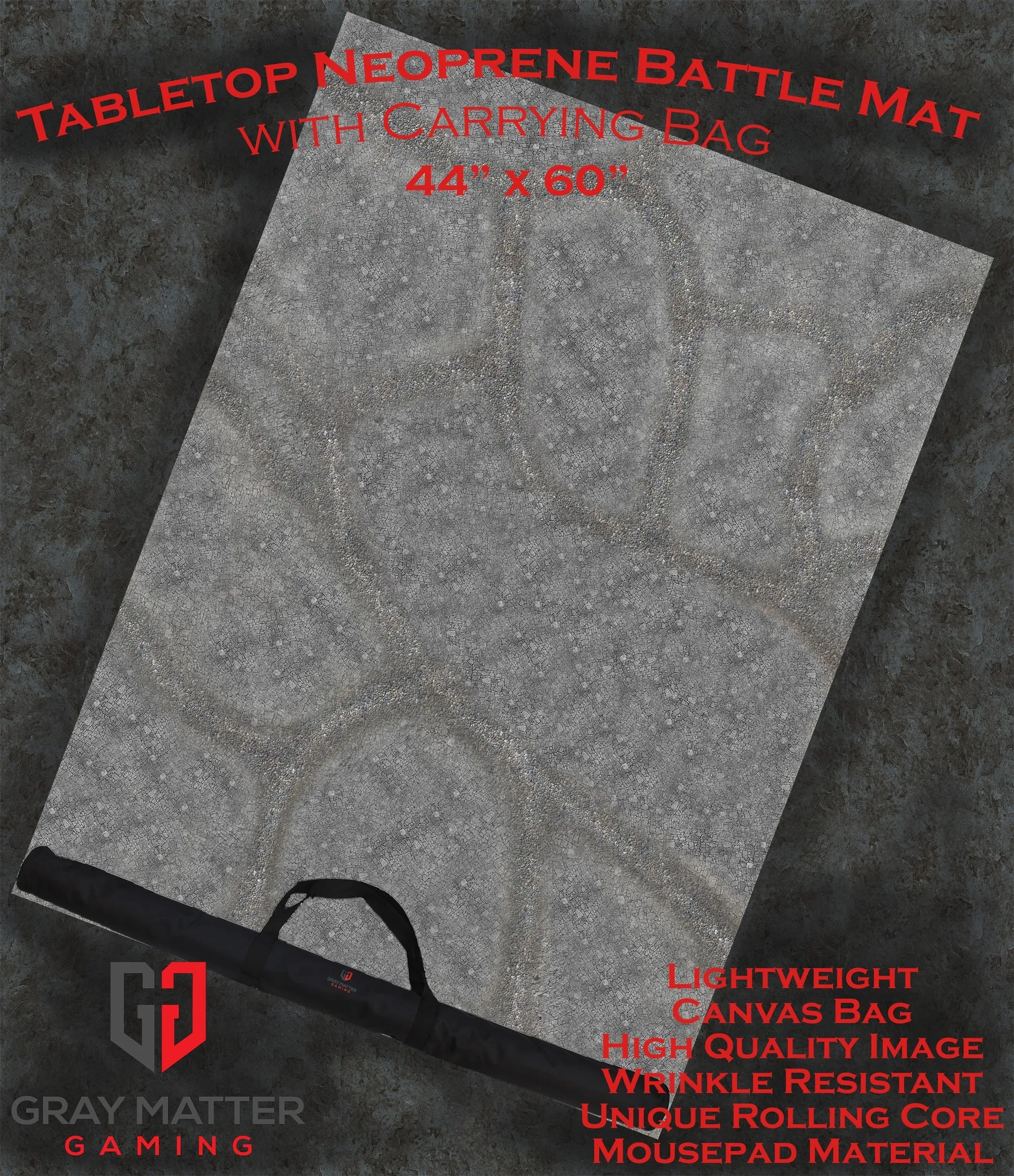 GMG Battlemat With Roller and Carry Case