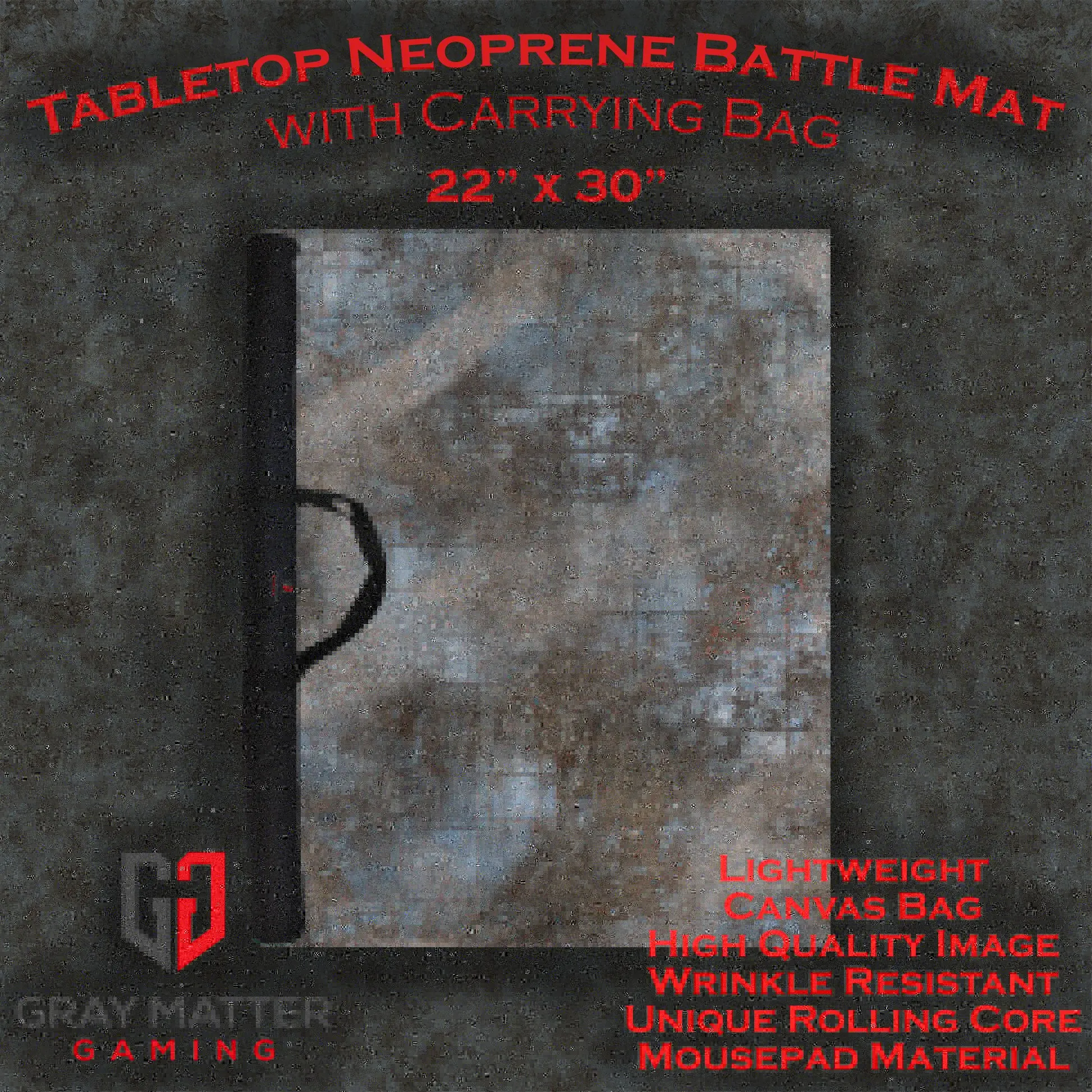 GMG Battlemat With Roller and Carry Case