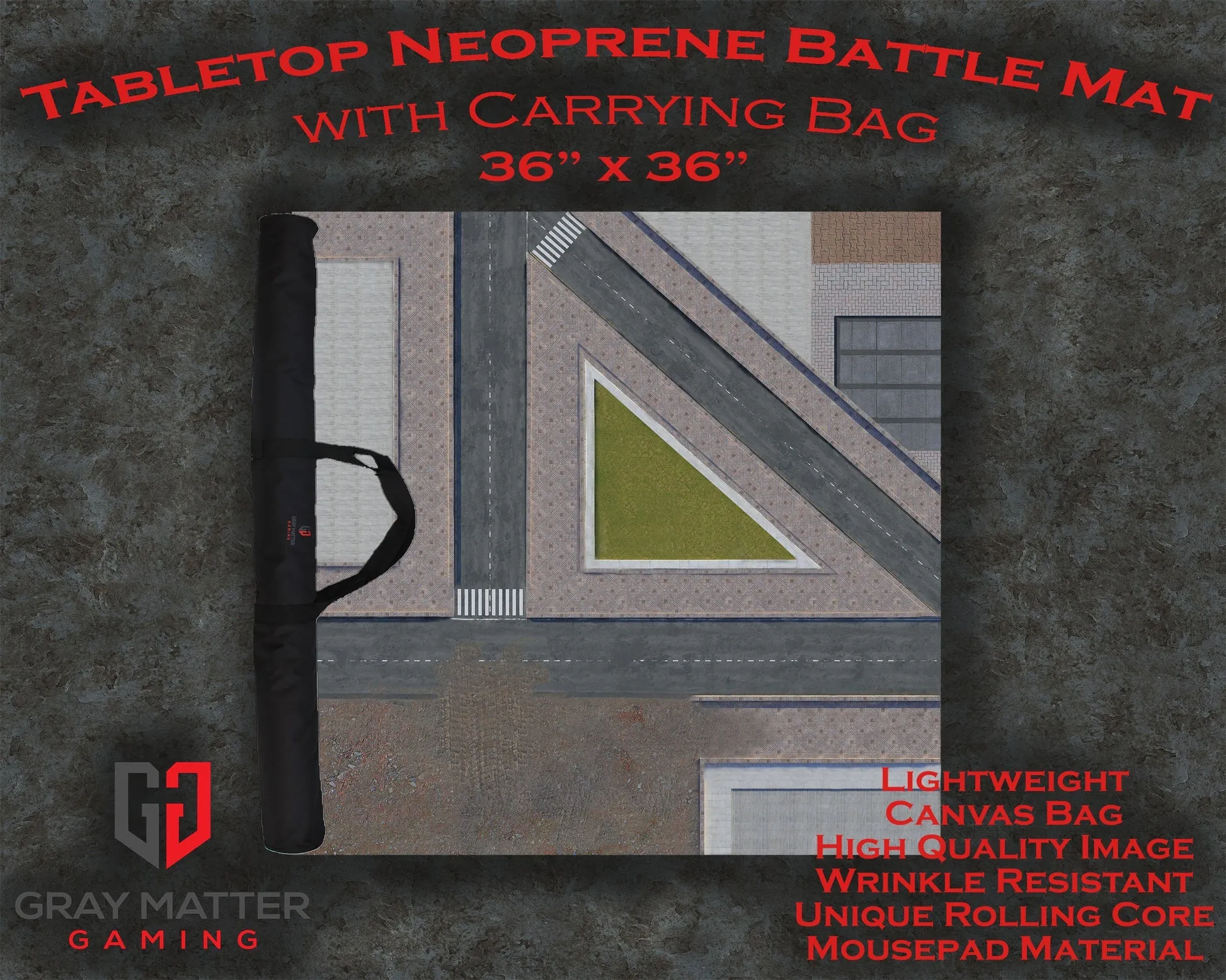 GMG Battlemat With Roller and Carry Case