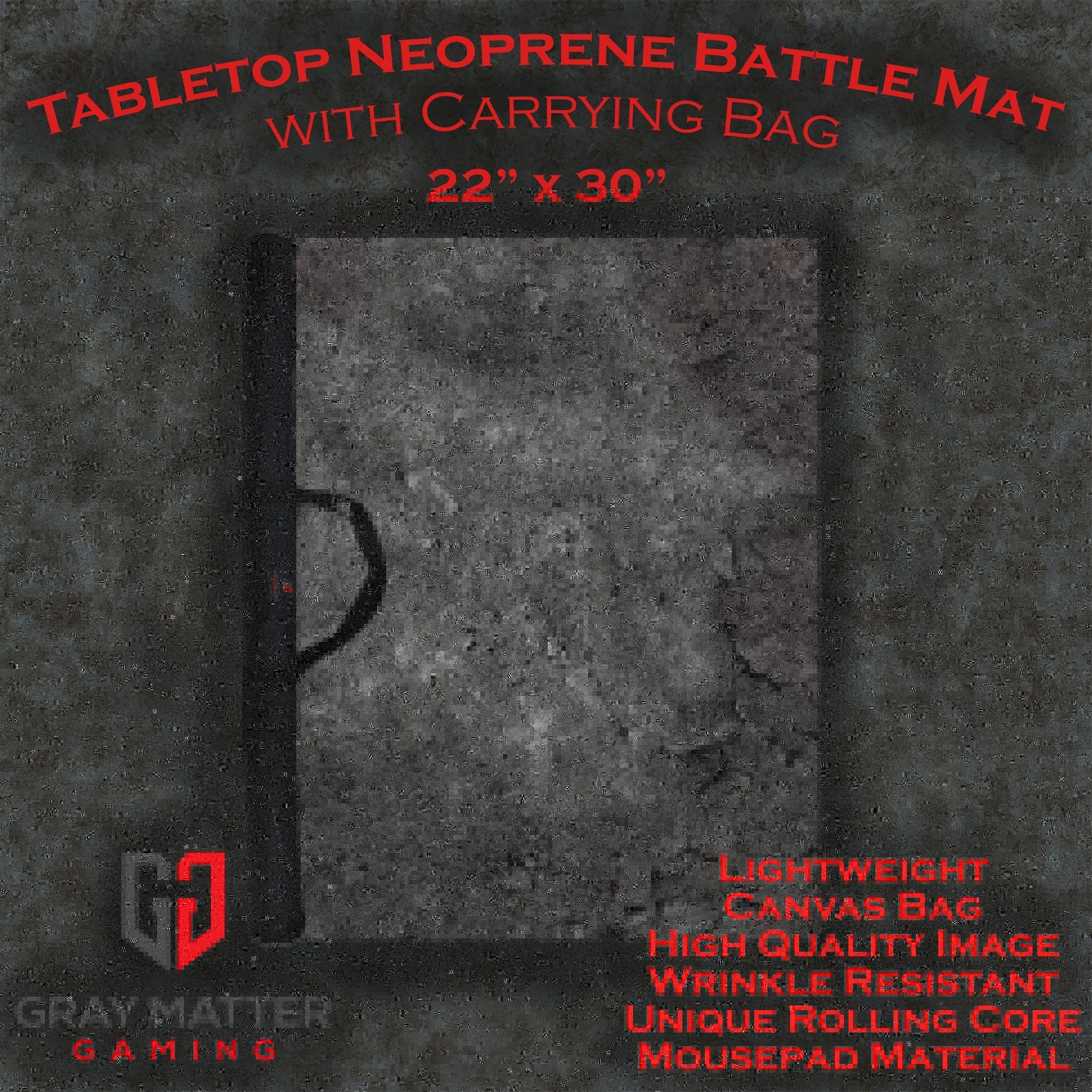 GMG Battlemat With Roller and Carry Case