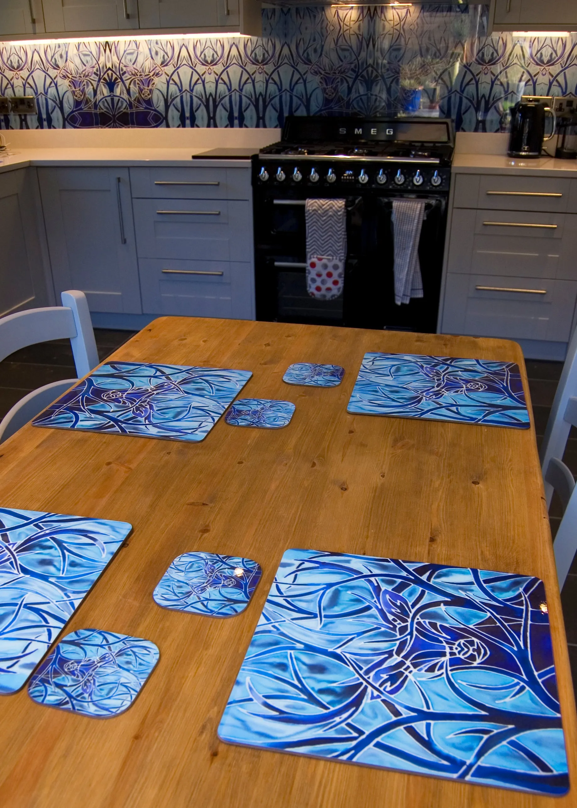 Golden Ram Square Table Mats & Coasters - Wildlife Table Mats