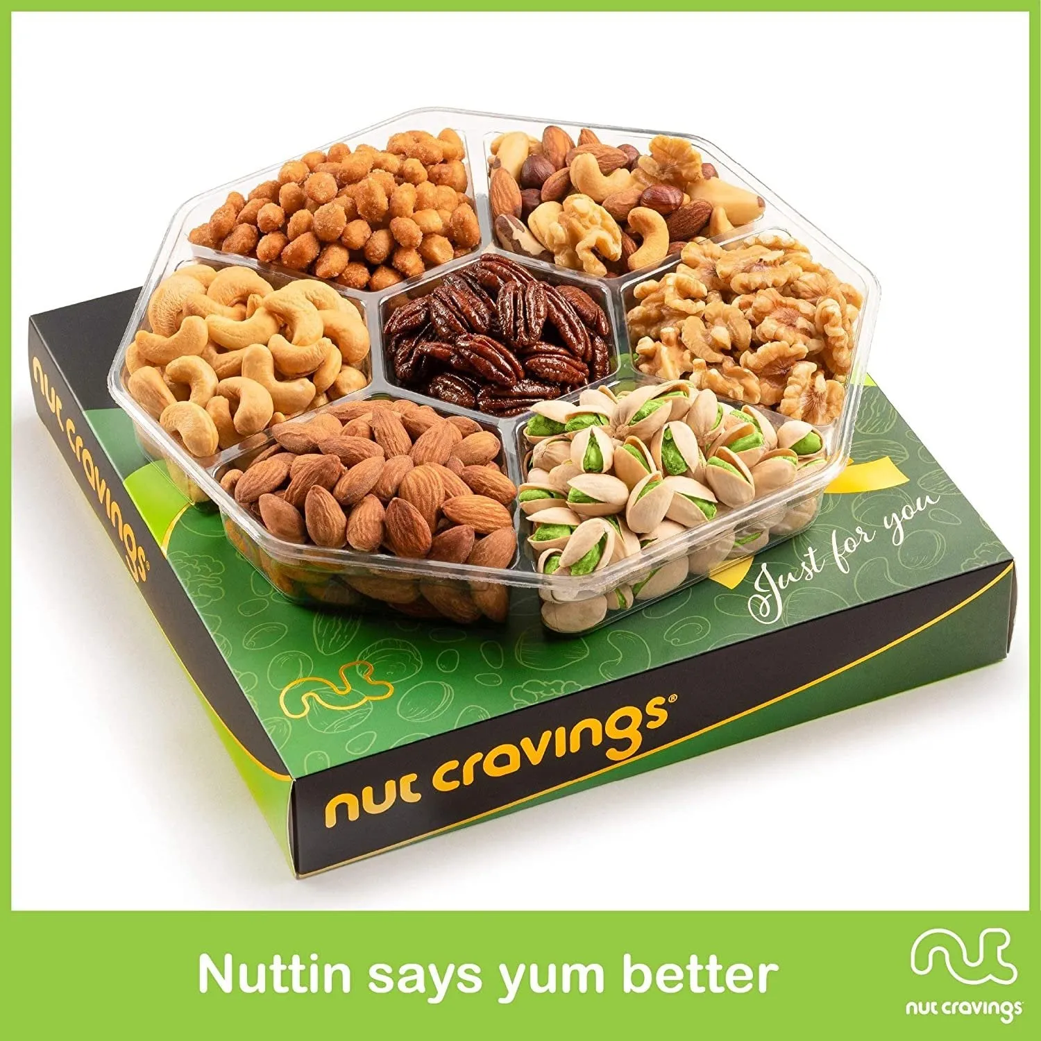 Green Box Nut Sectional Tray Large NCG100039