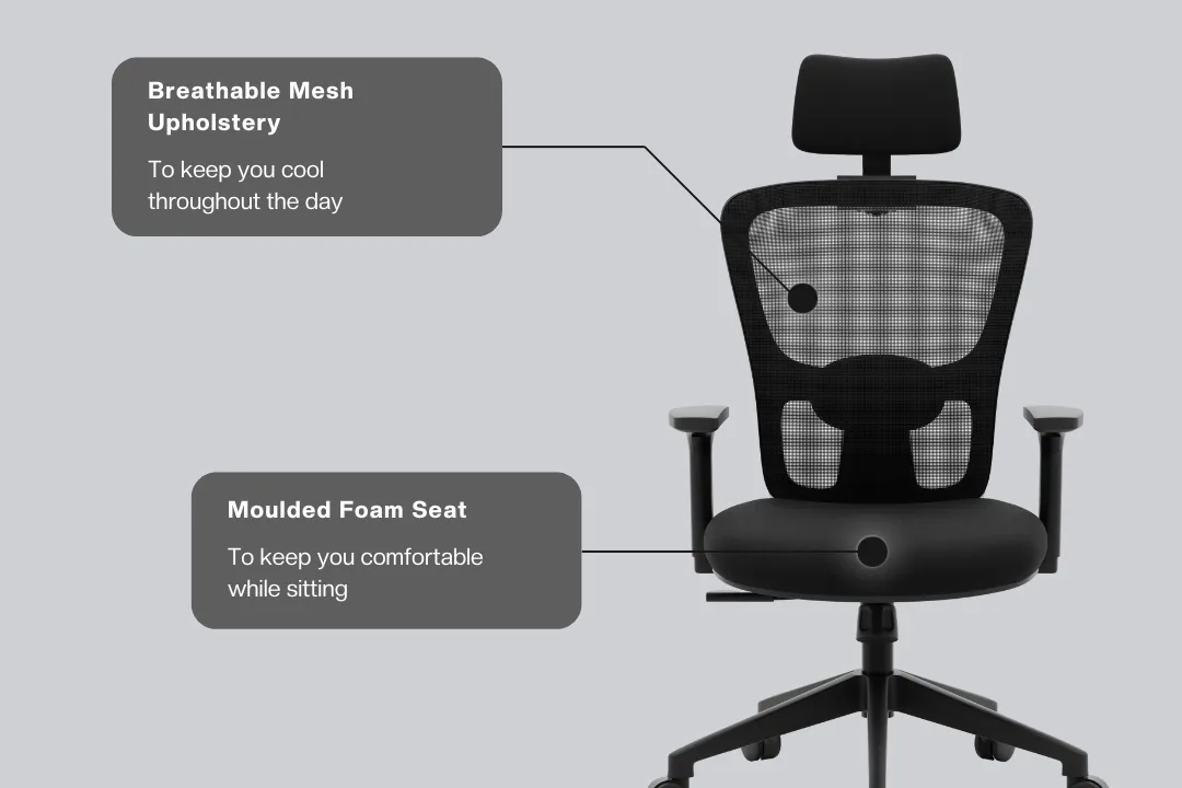 Green Soul Jupiter Lite High Back Mesh Office Chair