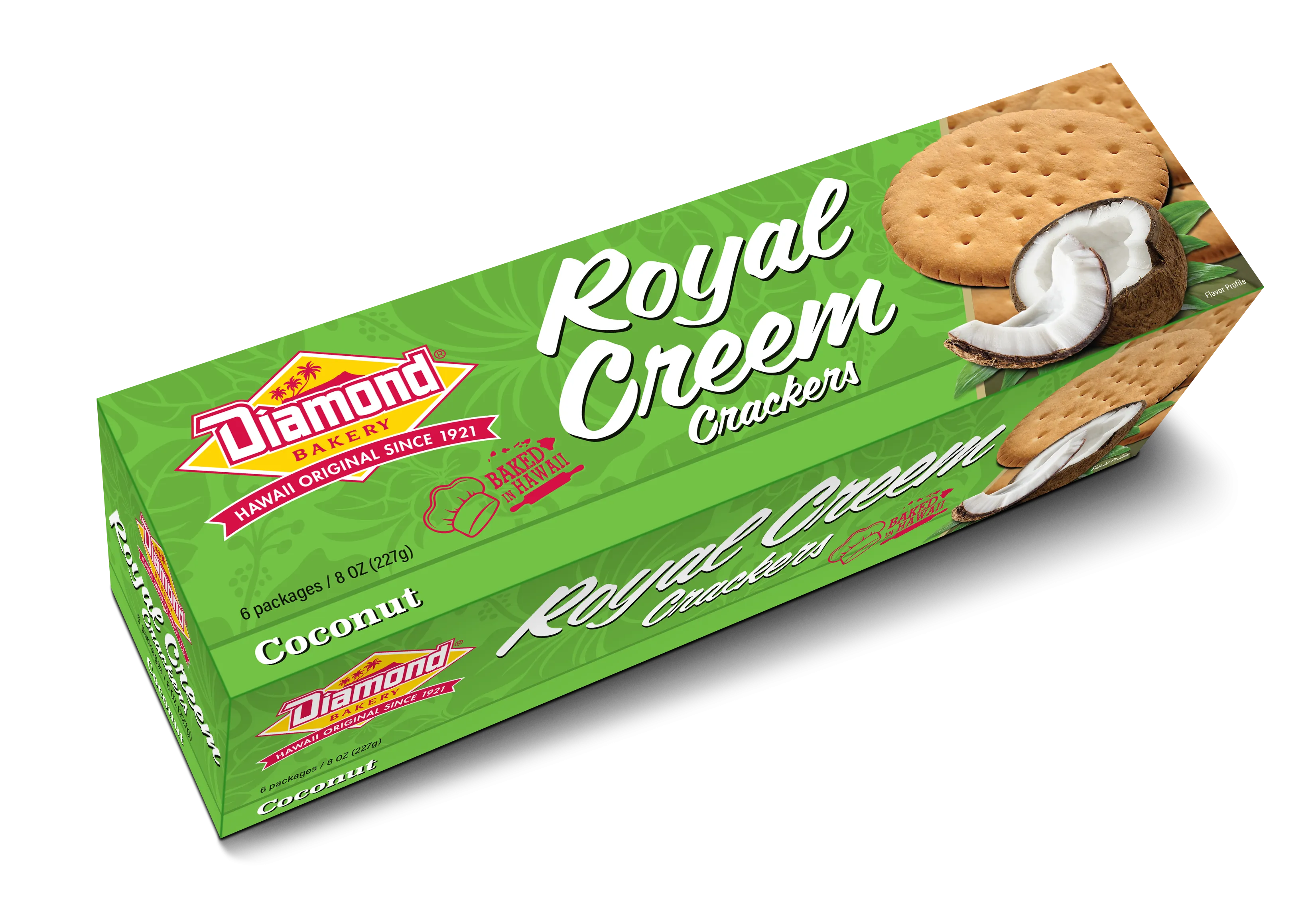 Hawaiian Royal Creem Crackers, Coconut (8oz)