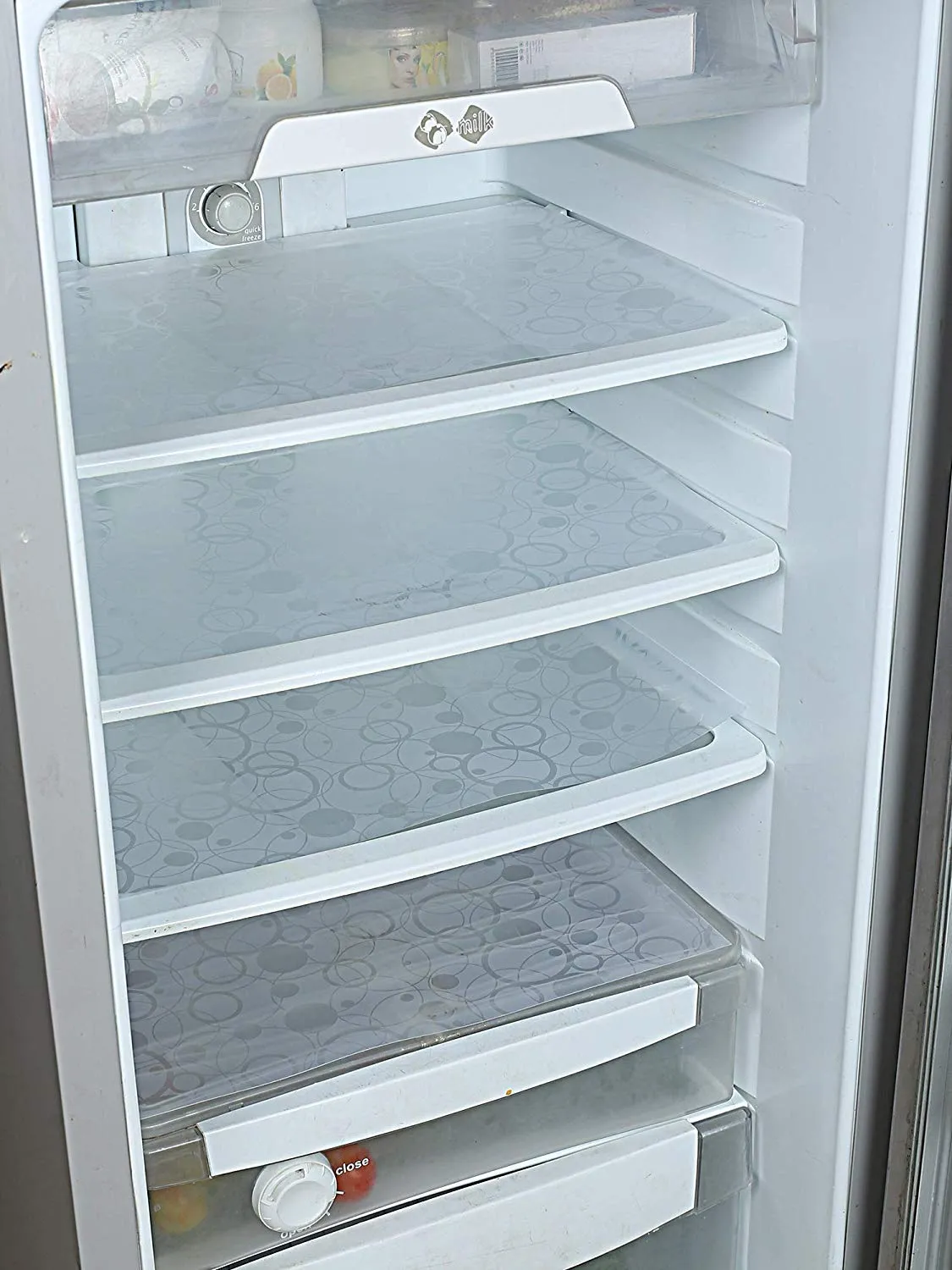Heart Home PVC 12 Pieces Fridge Mat Set (White) CTHH1089
