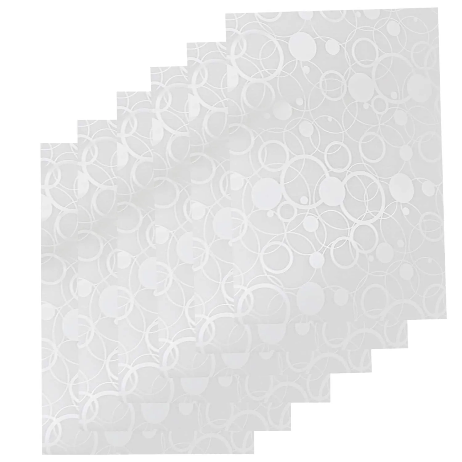 Heart Home PVC 12 Pieces Fridge Mat Set (White) CTHH1089