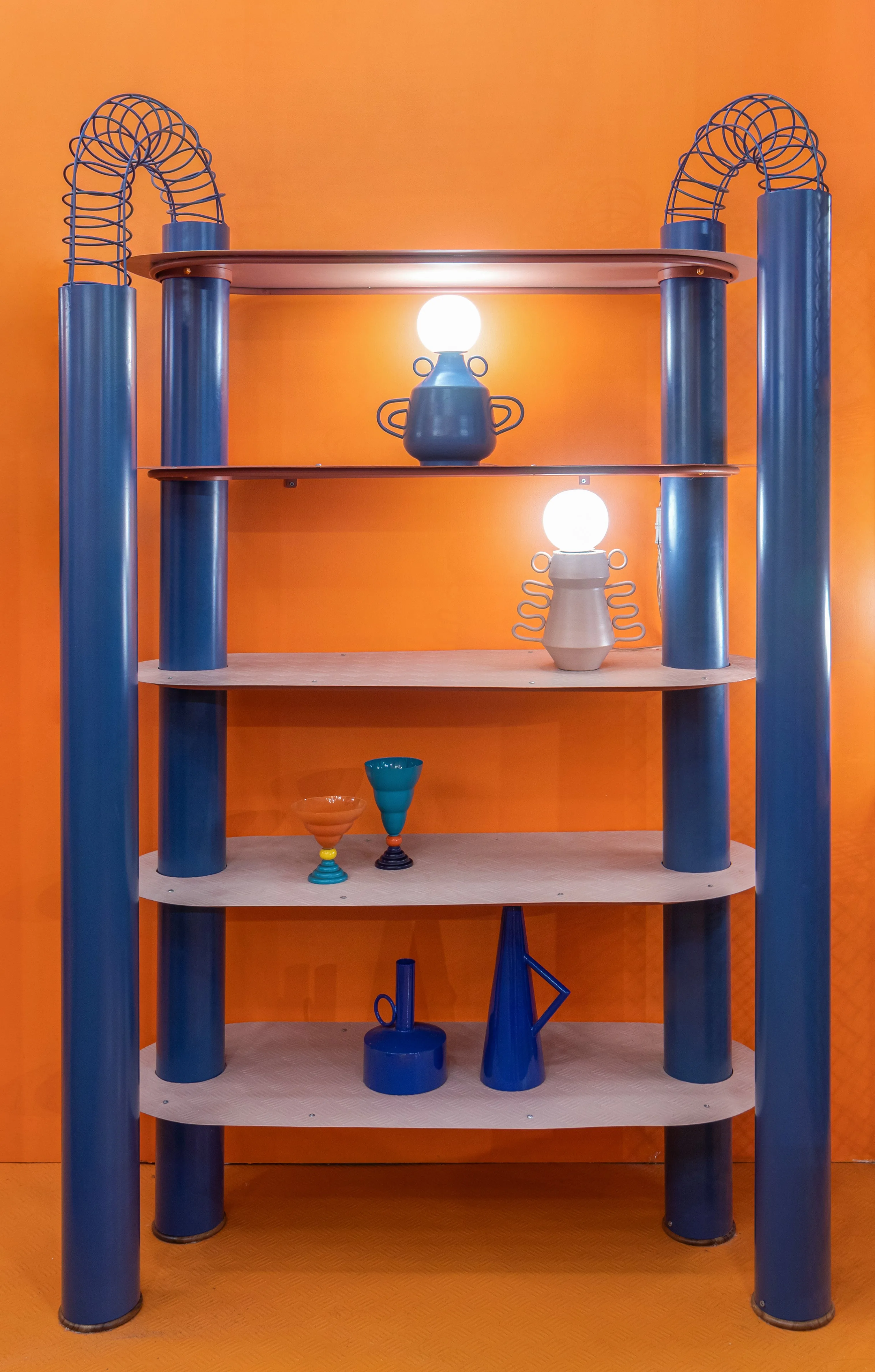 Helix Étagère, Shelving unit, Azure