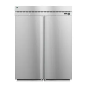 Hoshizaki RN2A-FS 68" Stainless Steel Steelheart Series Two Section Roll-In Refrigerator - 2 Left/Right Hinge Solid Doors, 115v