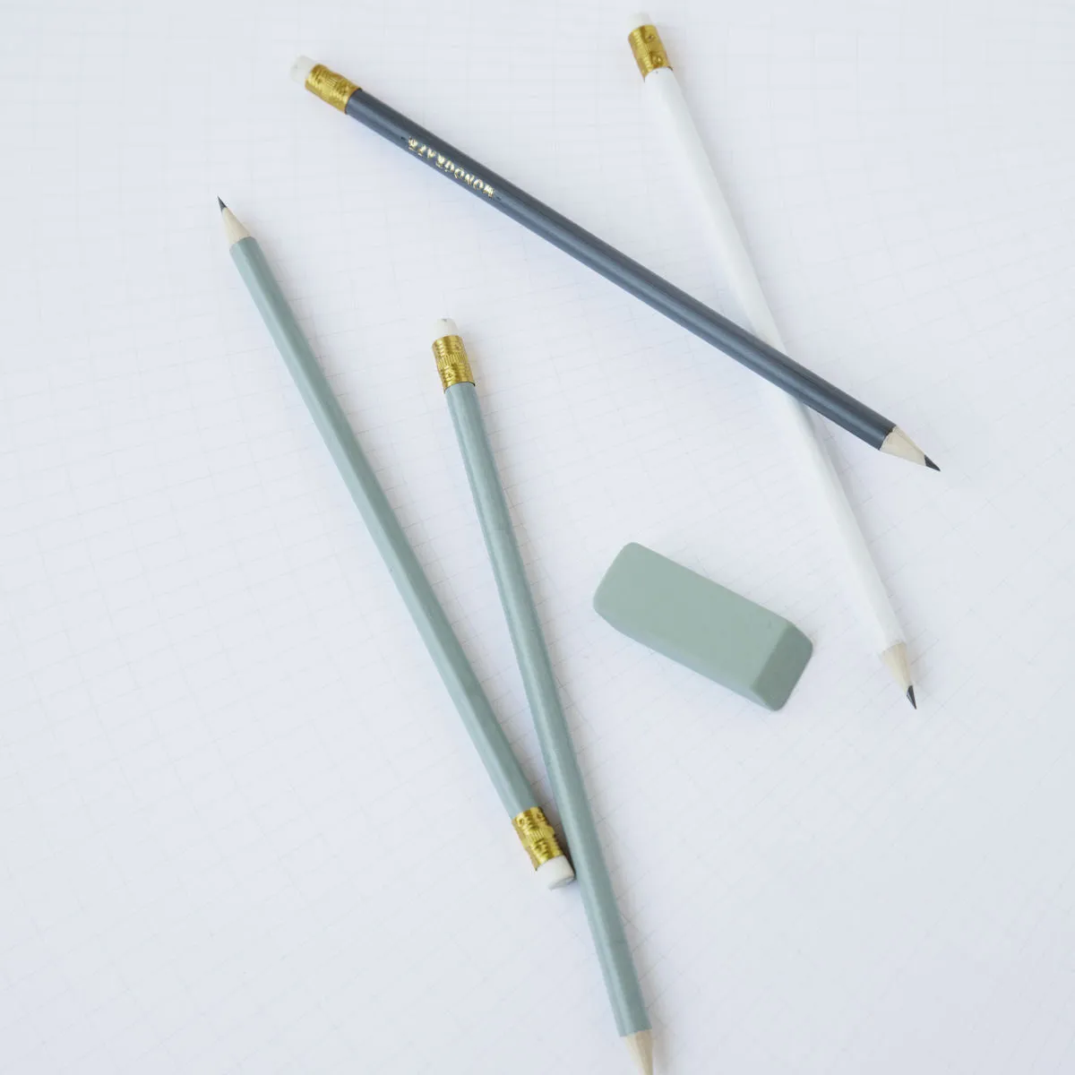 House Doctor Pencil with Eraser Light Green