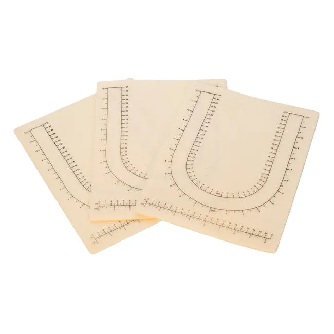 Imprinted Bead Mats - Prevent Beads From Rolling 12.5 x 9.5 Inches (Pack Of 3)