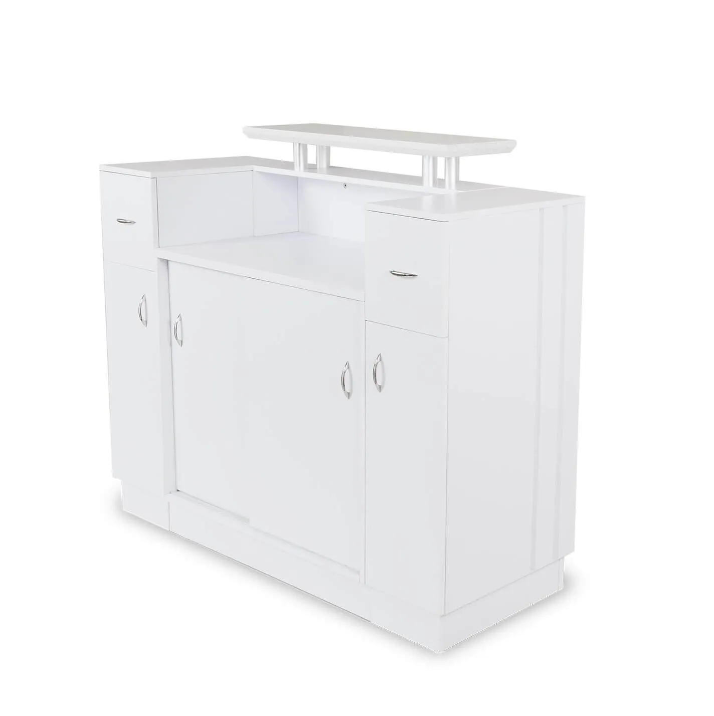 J&A Salon Reception Desk with Display & Granite Top