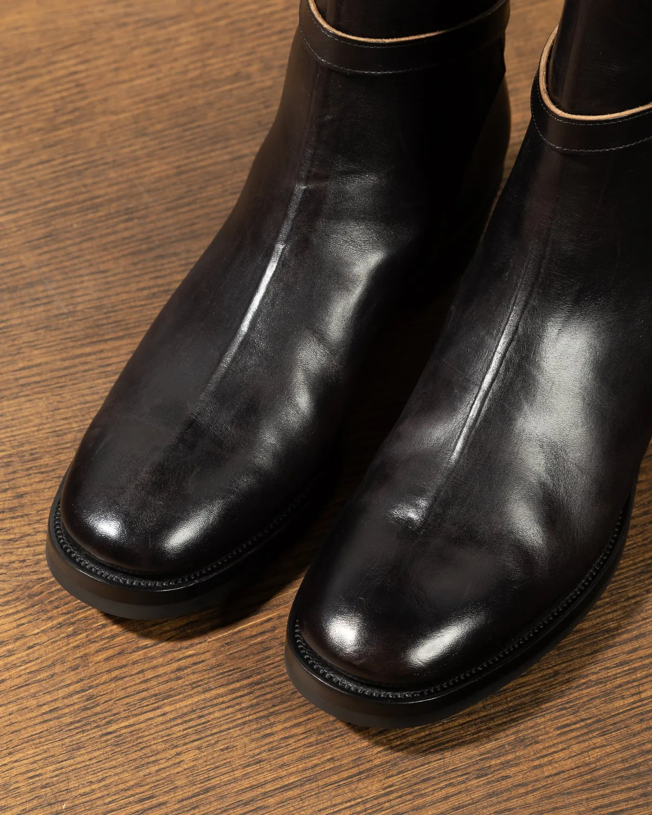 Jodhpur Boot - Black Overdyed Horsebutt - CN Last