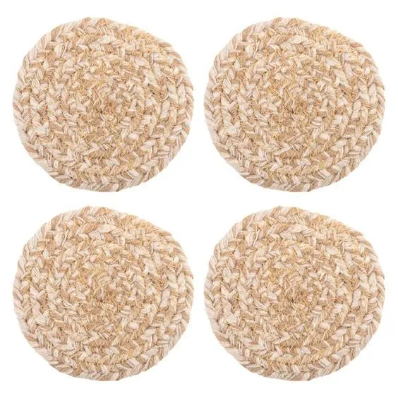 JUTE COASTERS S/4