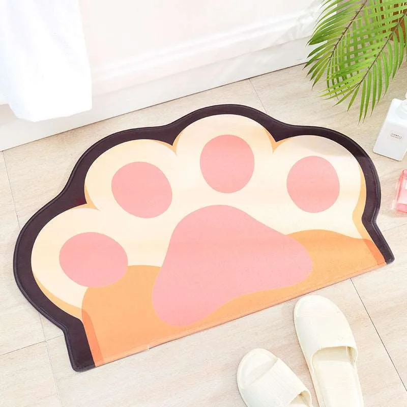 Kawaii Cat Paw Mats