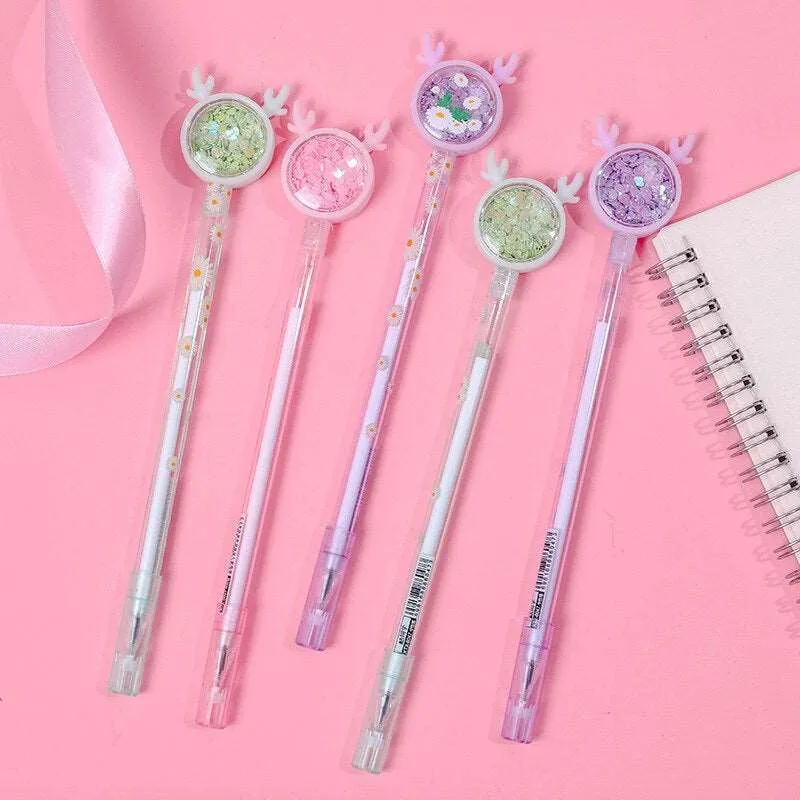Kawaii Sparkle Deer Ear Pens