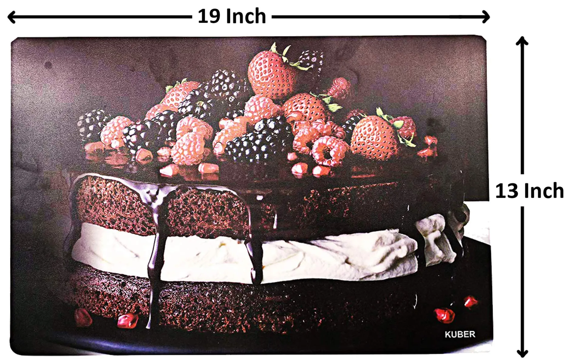 Kuber Industries PVC 6 Pieces Refrigerator Drawer Mats (Brown) -CTLTC11148