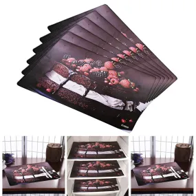 Kuber Industries PVC 6 Pieces Refrigerator Drawer Mats (Brown) -CTLTC11148