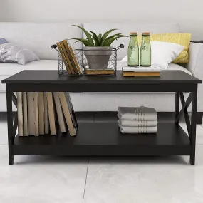 Lecut 39.56” L Concise Style Coffee Table Oxford Console Table