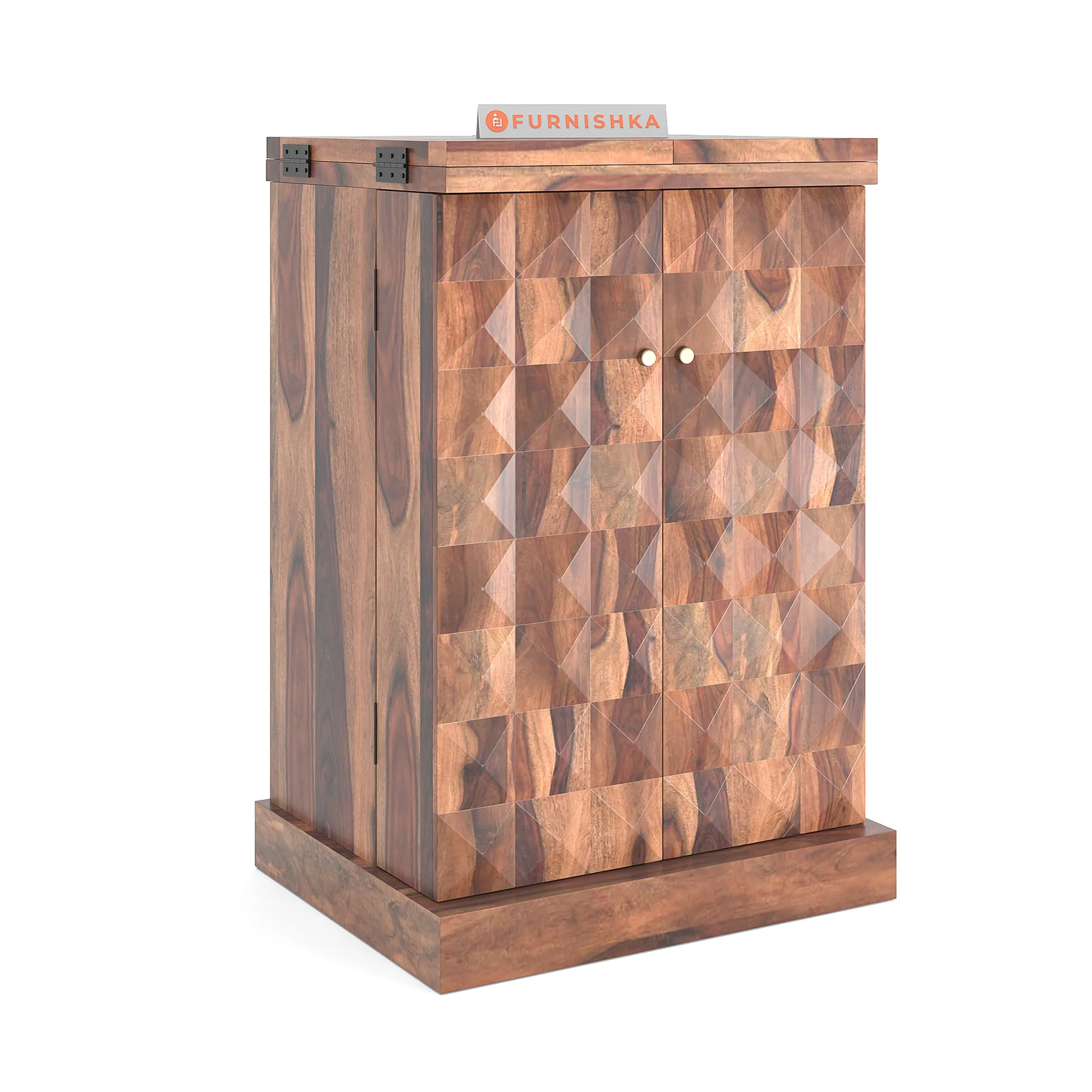 Lima Sheesham Bar Cabinet
