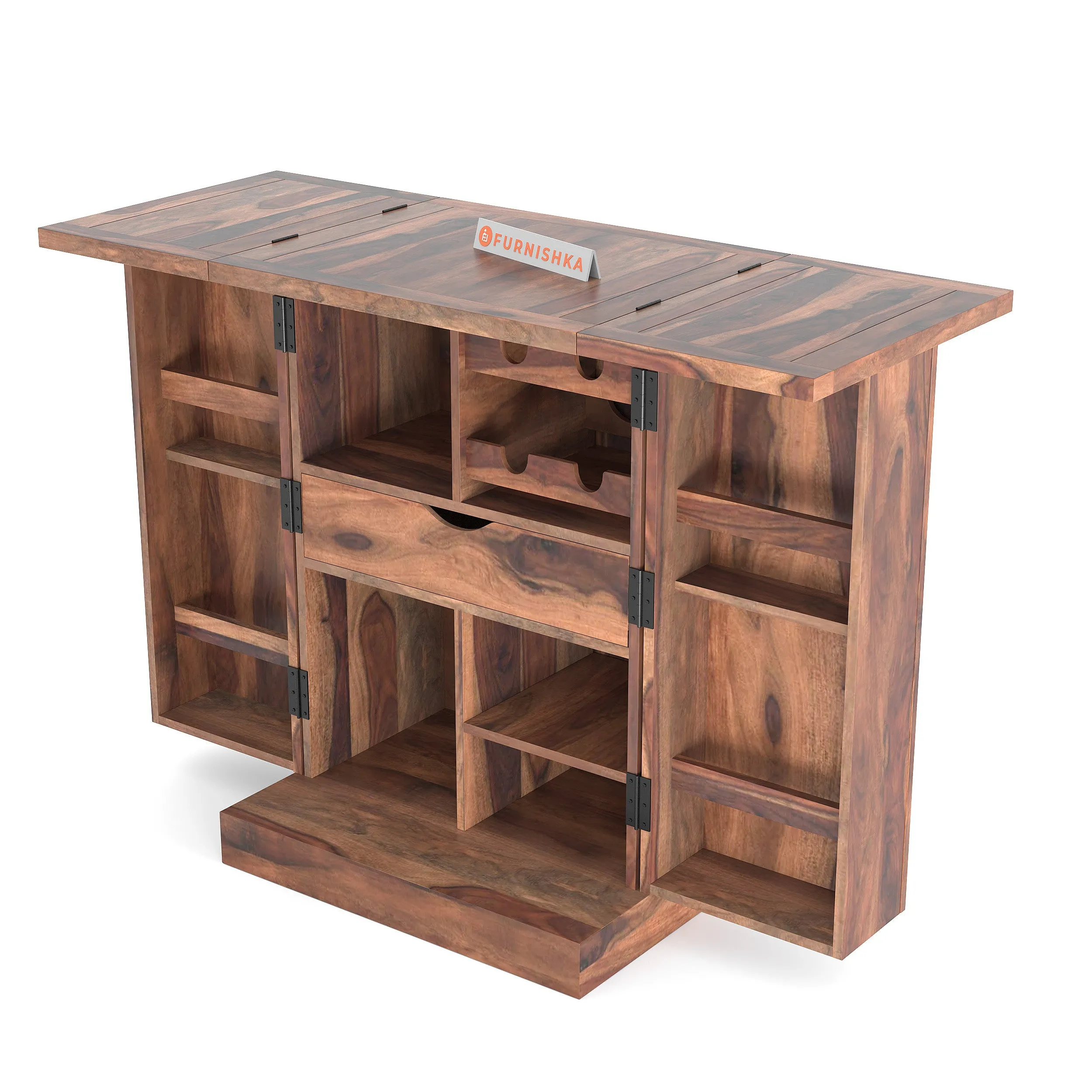 Lima Sheesham Bar Cabinet