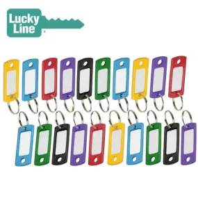 LuckyLine - 1690020 - Key Tag with Ring - Assorted - 20 Pack