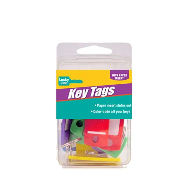 LuckyLine - 16929 - Key Tag with Ring - Clam Shell - 12 Pack