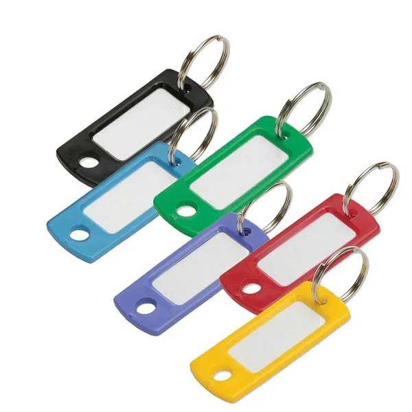 LuckyLine - 16965 - Key Tag with Ring - Dark Purple - 50 Pack