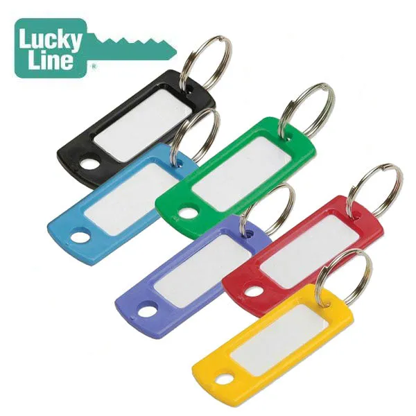 LuckyLine - 16965 - Key Tag with Ring - Dark Purple - 50 Pack