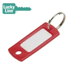 LuckyLine - 16970 - Key Tag with Ring - Red - 50 Pack