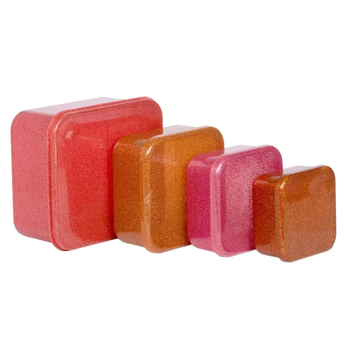 Lunch & Snack Box Set - Glitter - Autumn Pink