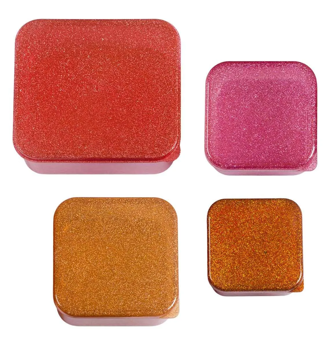 Lunch & Snack Box Set - Glitter - Autumn Pink