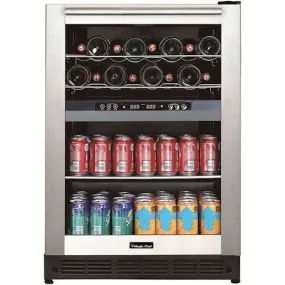 Magic Chef Dual Zone Built-In Wine and Beverage Cooler - BTWB530ST1