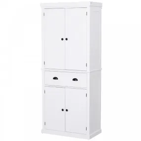 MDF Colonial Freestanding Kitchen Pantry Cabinet White
