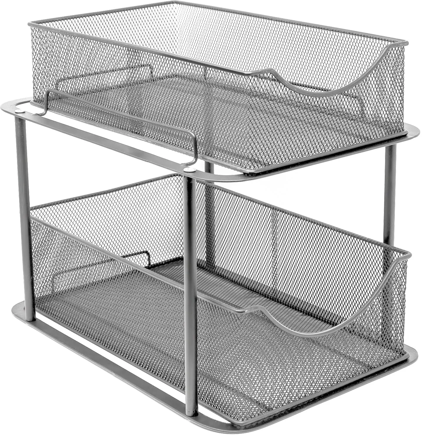 Mesh Sliding Drawers Baskets (2 Tier)
