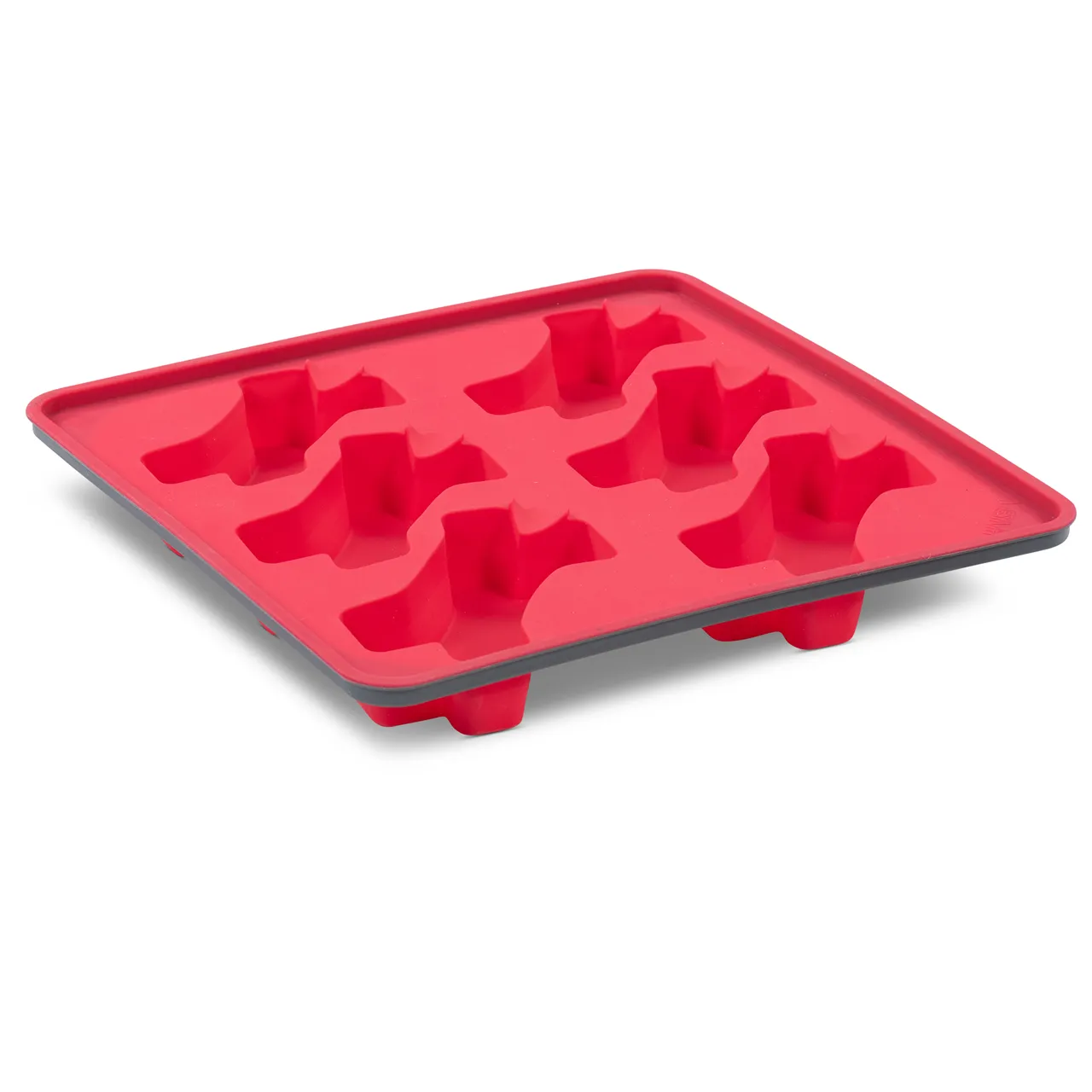 Messy Mutts Framed Spill Resistant Silicone Popsicle Mold for Dog Treats - Watermelon