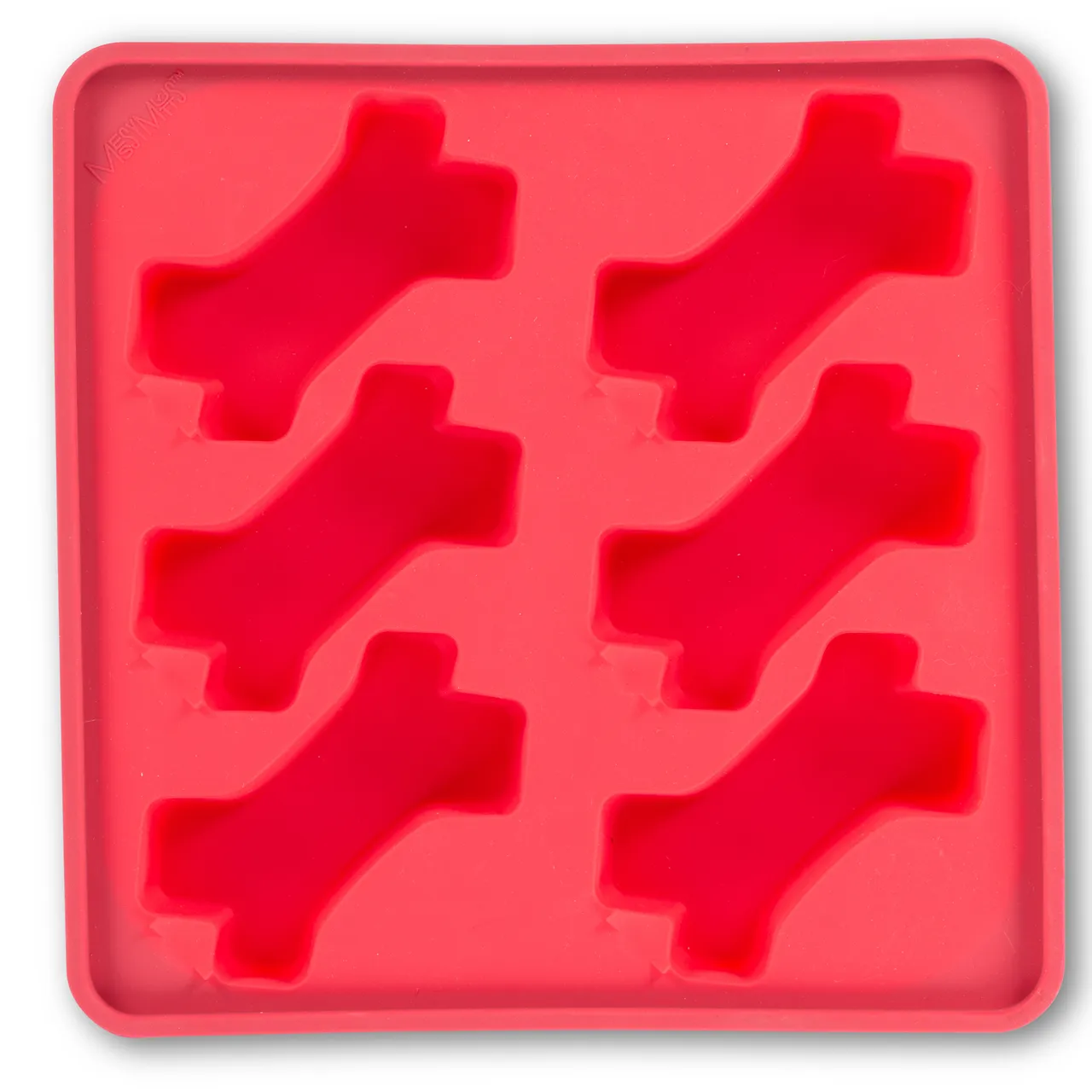 Messy Mutts Framed Spill Resistant Silicone Popsicle Mold for Dog Treats - Watermelon