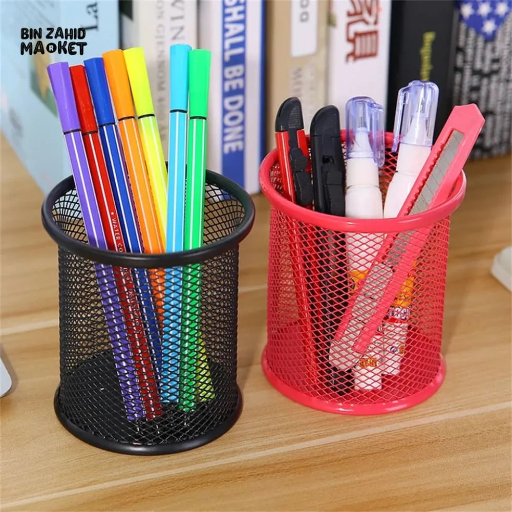 METAL MESH PEN HOLDER