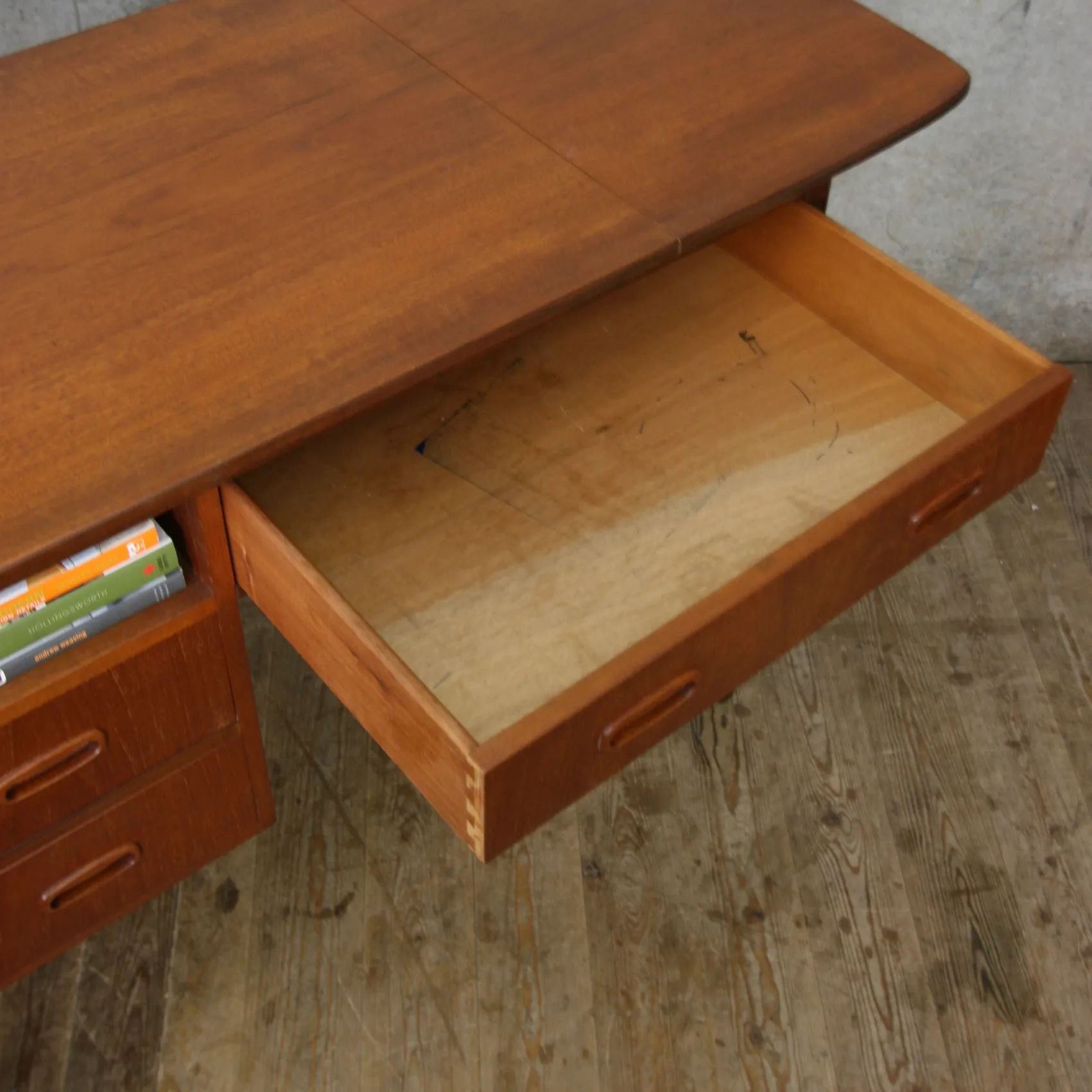 Mid Century Teak Extending Desk