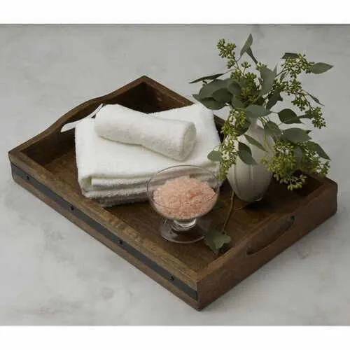 Mikasa Set of 2 Vintage Mango Wood Trays