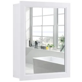 Mirrored Bathroom Cabinet, Wall Mount Storage Organizer, Medicine Cabinet with Single Doors
