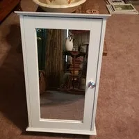Modern Bathroom Wall Cabinet with Mirror Door Organizer Storage Bath