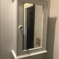 Modern Bathroom Wall Cabinet with Mirror Door Organizer Storage Bath
