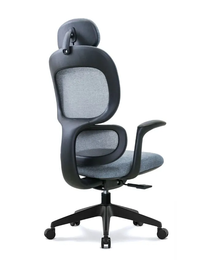 Modern Executive Ergonomic Office Chair With Headrest, Black Base for Office, Home and Shops