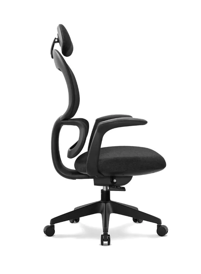 Modern Executive Ergonomic Office Chair With Headrest, Black Base for Office, Home and Shops