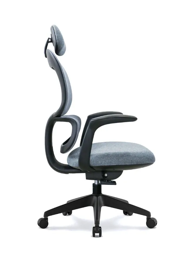 Modern Executive Ergonomic Office Chair With Headrest, Black Base for Office, Home and Shops
