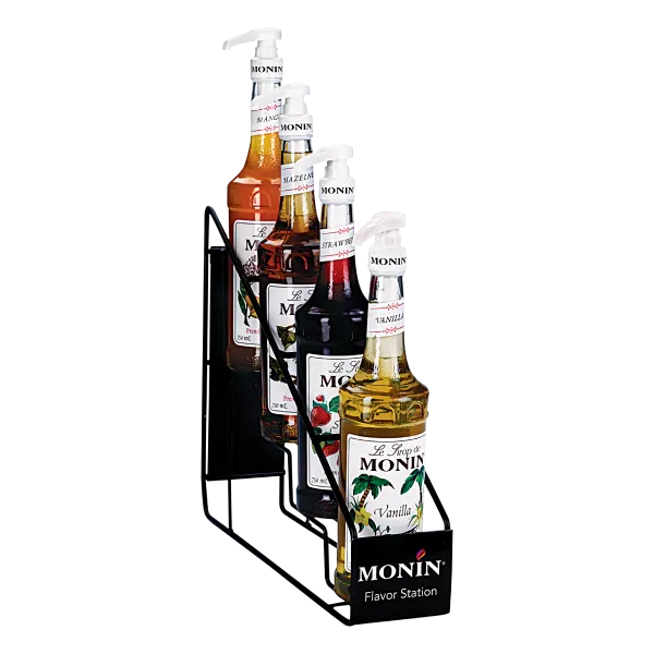 Monin Syrup Wire Rack, for 4 Bottles - 1 pc
