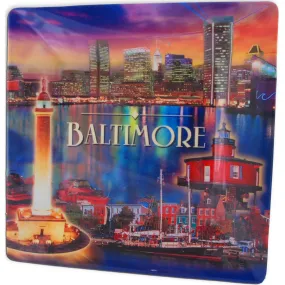 MTBM1 Melamine Snack Tray Square Baltimore